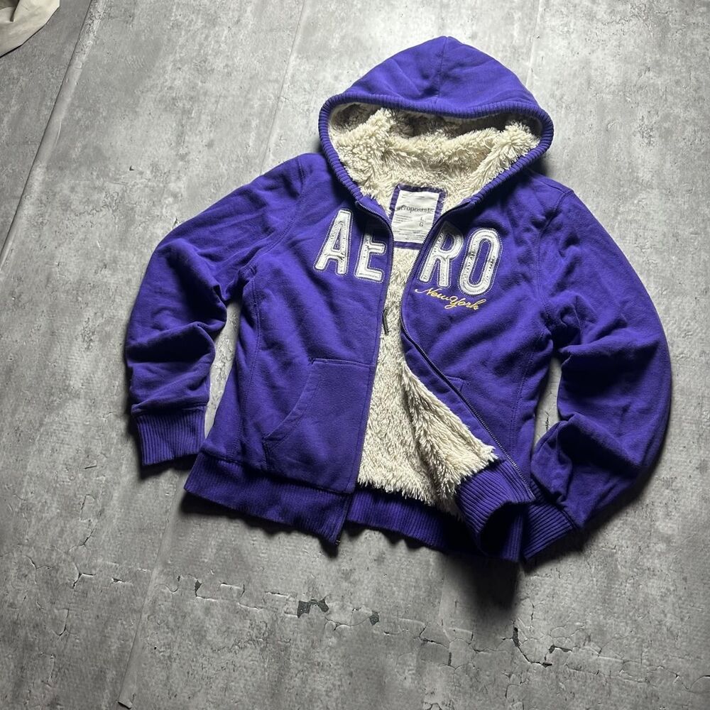 Aeropostale Women's Purple Hoodie